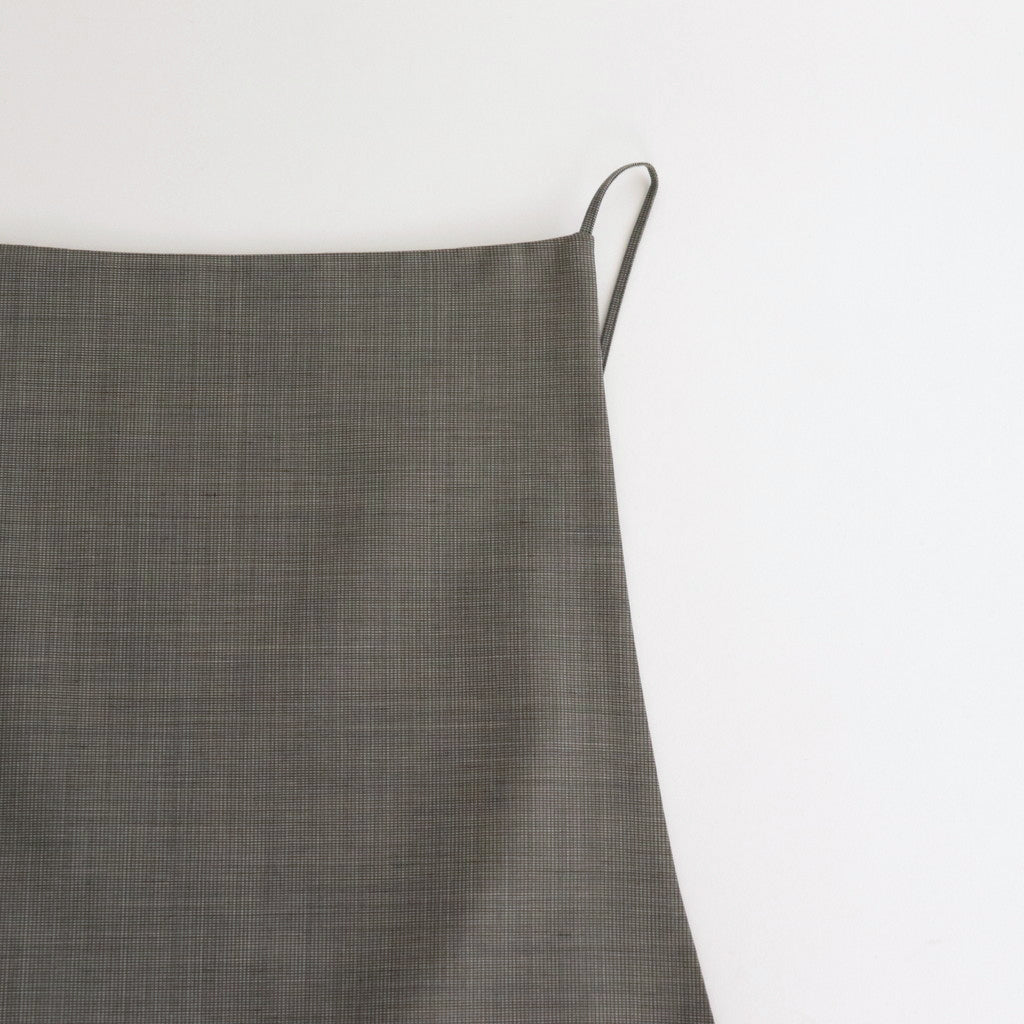 TROPICAL WOOL KID MOHAIR DRESS #GRAY CHECK [A24SD07WM]