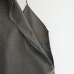 TROPICAL WOOL KID MOHAIR DRESS #GRAY CHECK [A24SD07WM]