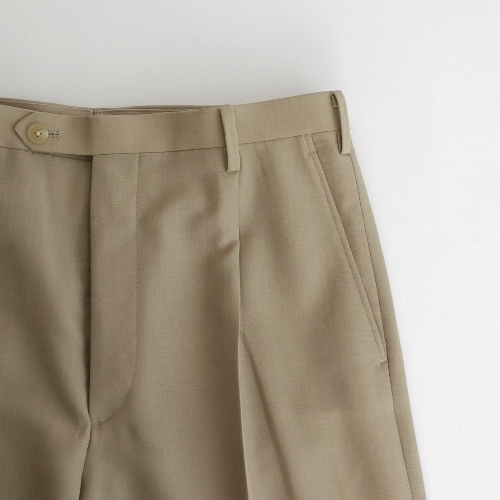 TROPICAL WOOL KID MOHAIR SLACKS #GRAY BEIGE [A24SP03WM]