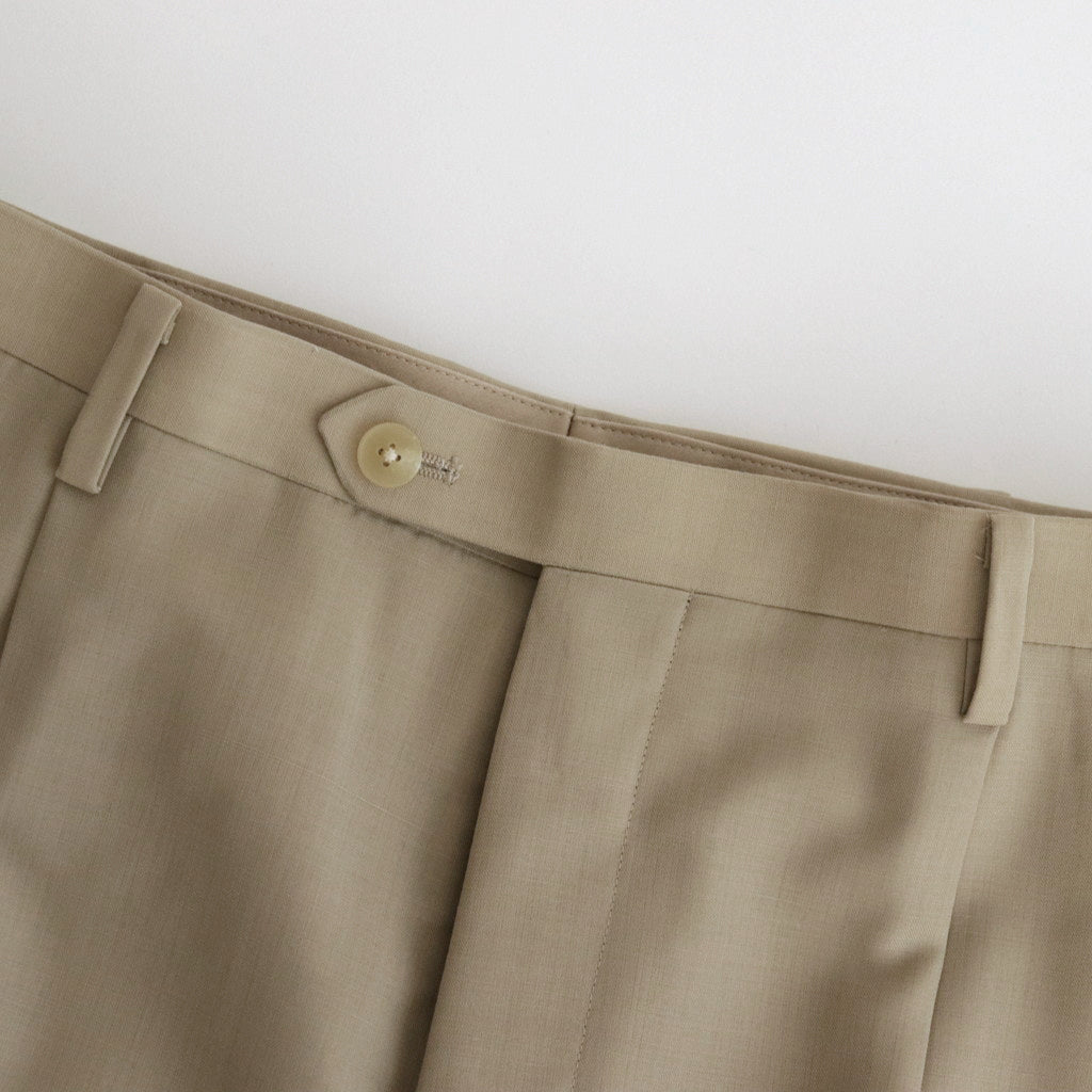 TROPICAL WOOL KID MOHAIR SLACKS #GRAY BEIGE [A24SP03WM]