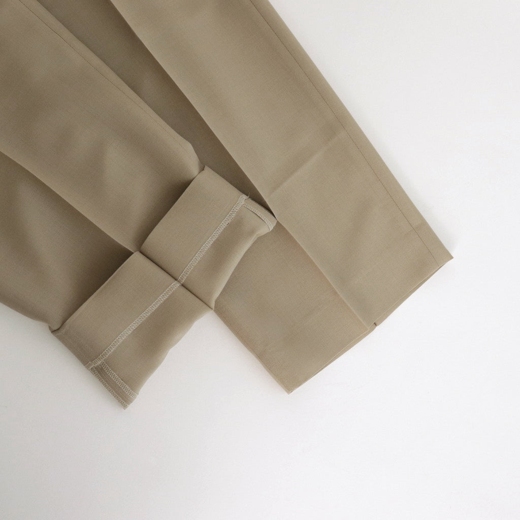 TROPICAL WOOL KID MOHAIR SLACKS #GRAY BEIGE [A24SP03WM]