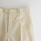 TROPICAL WOOL KID MOHAIR SLACKS #IVORY [A24SP03WM]