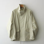 WASHED HARD TWIST CANVAS BLOUSON #KHAKI BEIGE [A24SB01OC]