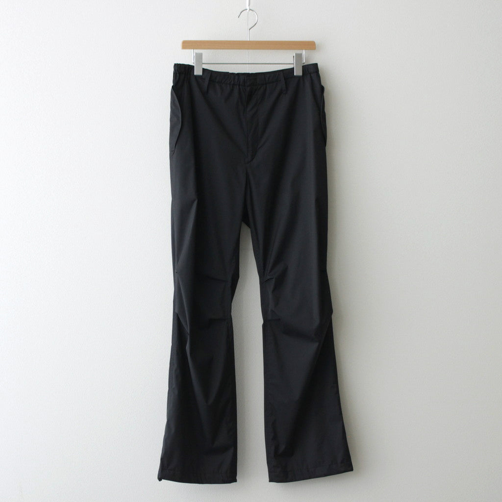 HARD TWIST POLYESTER SATIN LAMINATE FIELD PANTS #BLACK [A24SP03SL]
