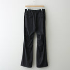 HARD TWIST POLYESTER SATIN LAMINATE FIELD PANTS #BLACK [A24SP03SL]