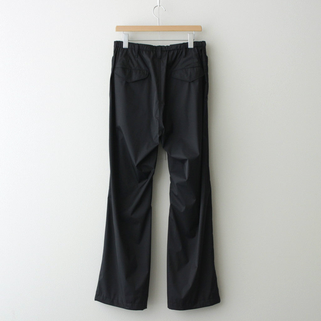 HARD TWIST POLYESTER SATIN LAMINATE FIELD PANTS #BLACK [A24SP03SL]