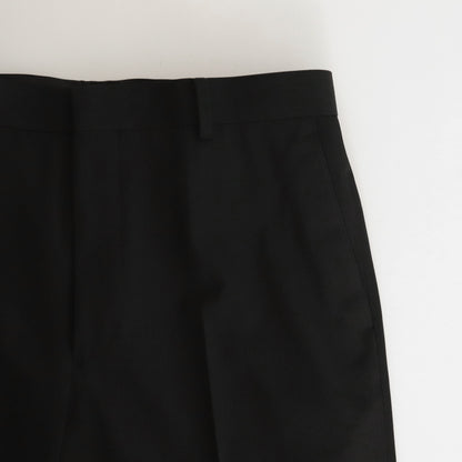 LIGHT WOOL MAX GABARDINE SLACKS #TOP BLACK [A24SP02MG]