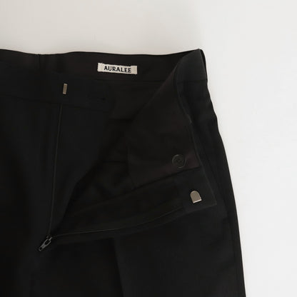 LIGHT WOOL MAX GABARDINE SLACKS #TOP BLACK [A24SP02MG]