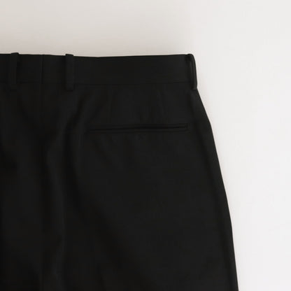 LIGHT WOOL MAX GABARDINE SLACKS #TOP BLACK [A24SP02MG]