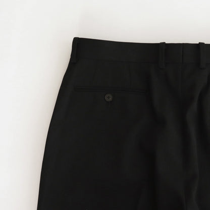 LIGHT WOOL MAX GABARDINE SLACKS #TOP BLACK [A24SP02MG]