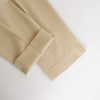 LIGHT WOOL MAX GABARDINE SLACKS #IVORY [A24SP02MG]