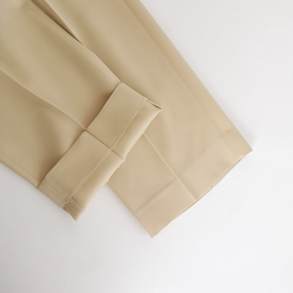 LIGHT WOOL MAX GABARDINE SLACKS #IVORY [A24SP02MG]