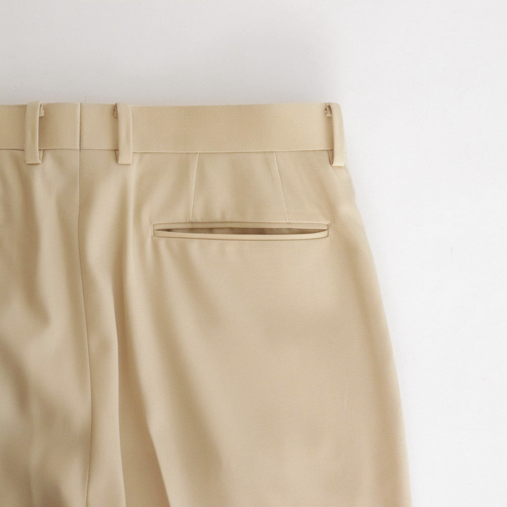 LIGHT WOOL MAX GABARDINE SLACKS #IVORY [A24SP02MG]