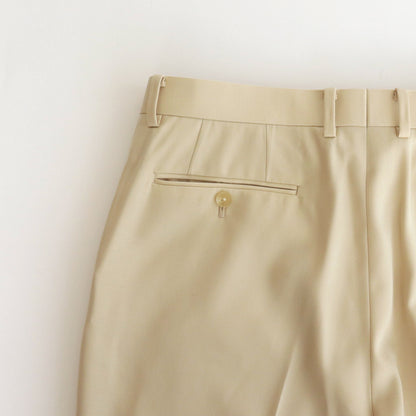 LIGHT WOOL MAX GABARDINE SLACKS #IVORY [A24SP02MG]