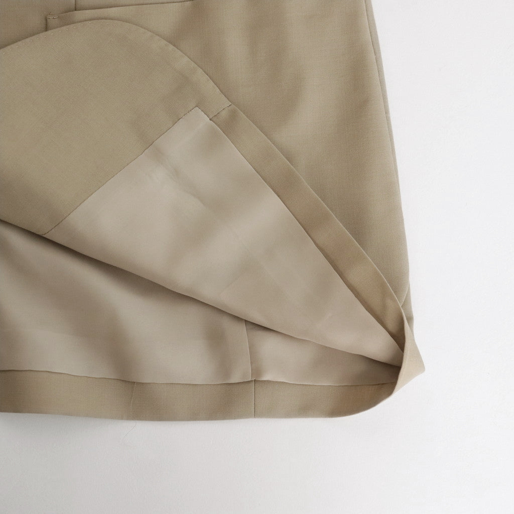 TROPICAL WOOL KID MOHAIR JACKET #GRAY BEIGE [A24SJ01WM]