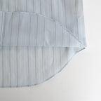 HARD TWIST FINX ORGANDY STRIPE SHIRT #LIGHT BLUE STRIPE [A24SS04OS]