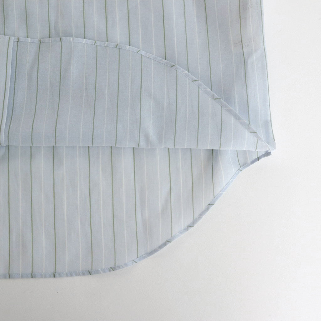 HARD TWIST FINX ORGANDY STRIPE SHIRT #LIGHT BLUE STRIPE [A24SS04OS]