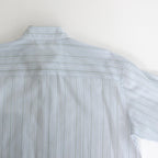 HARD TWIST FINX ORGANDY STRIPE SHIRT #LIGHT BLUE STRIPE [A24SS04OS]