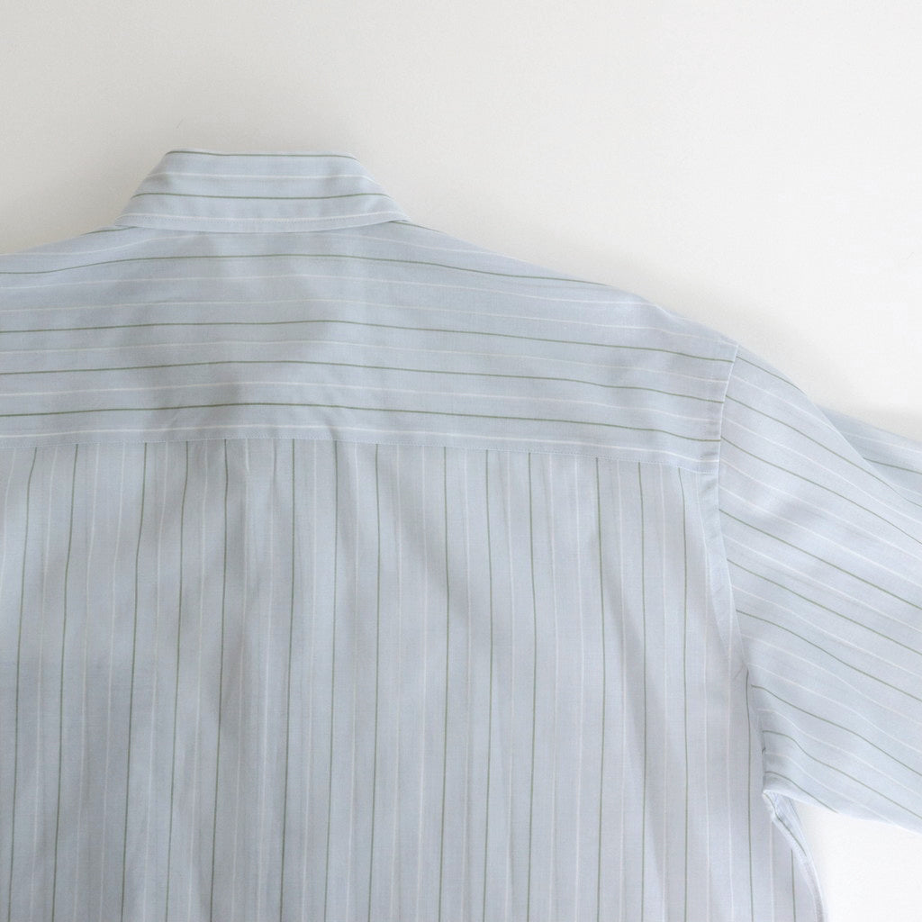 HARD TWIST FINX ORGANDY STRIPE SHIRT #LIGHT BLUE STRIPE [A24SS04OS]