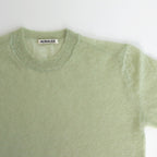 KID MOHAIR SHEER KNIT TEE #LIGHT GREEN [A24ST04FG]