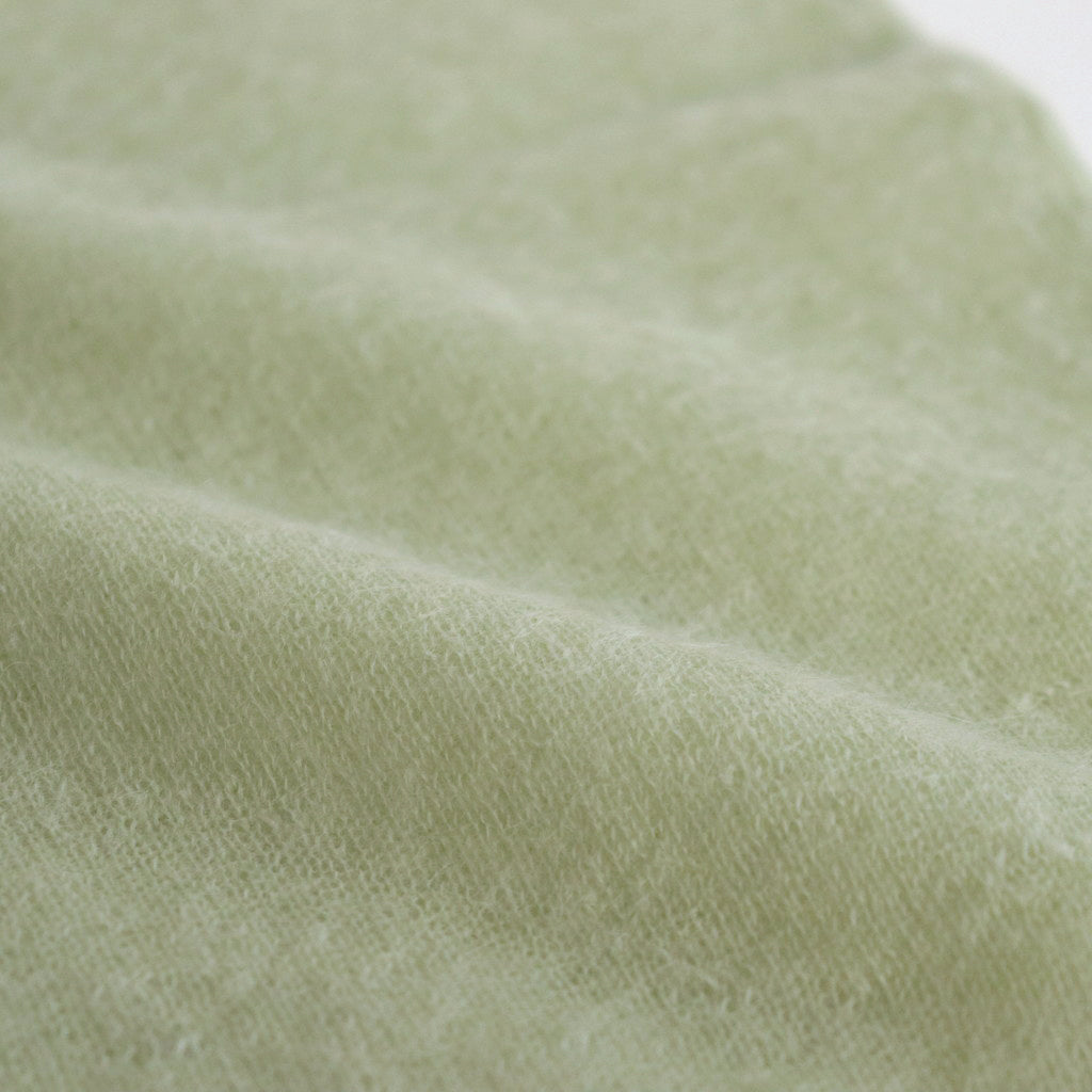 KID MOHAIR SHEER KNIT TEE #LIGHT GREEN [A24ST04FG]