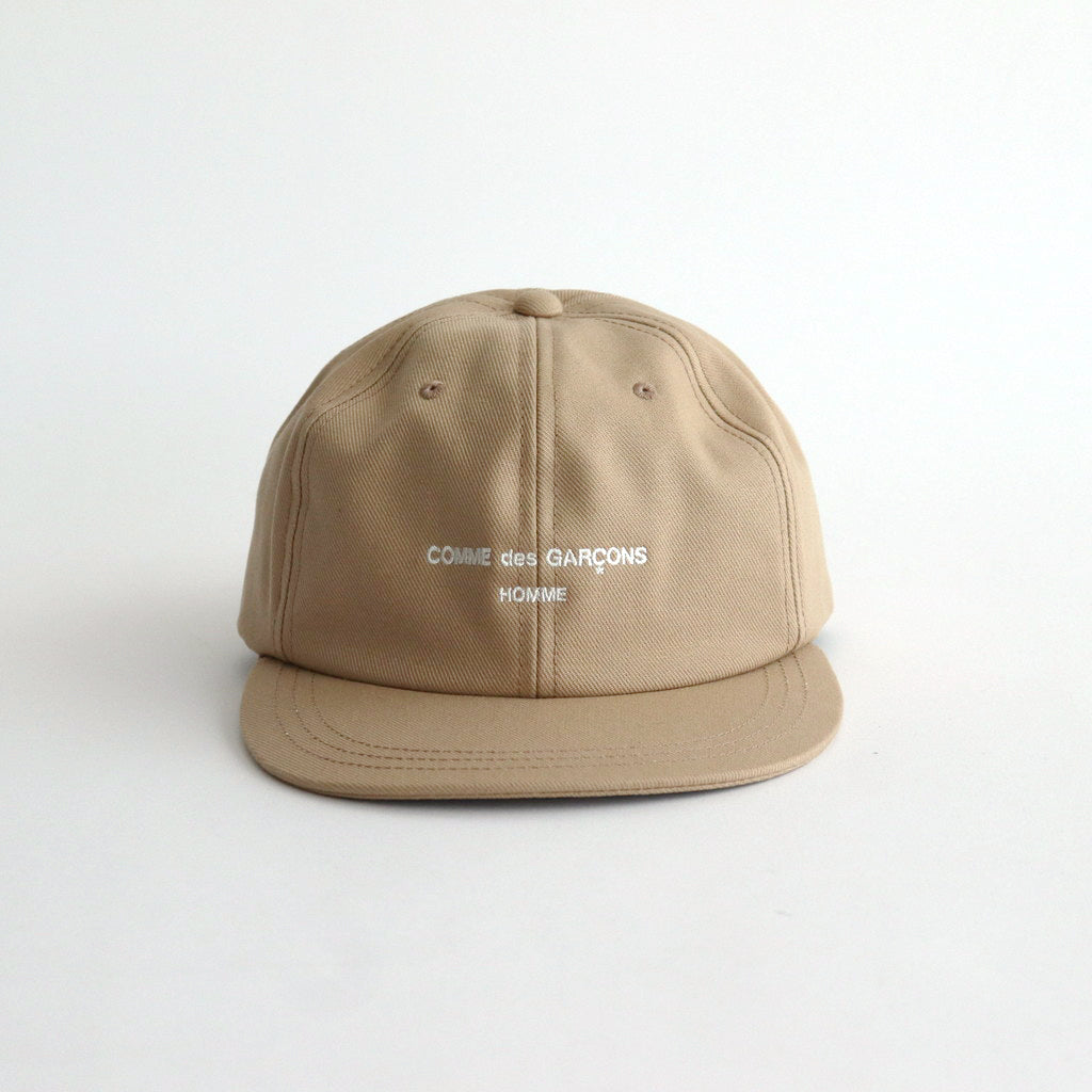 綿サージ ベースボールキャップ #BEIGE [HN-K601-051]