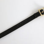 LEATHER NARROW LONG BELT #BLACK [A24SB03RP-W]