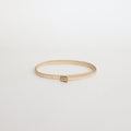 LEATHER NARROW LONG BELT #BEIGE [A24SB03RP-W]