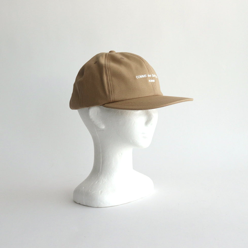 綿サージ ベースボールキャップ #BEIGE [HN-K601-051]