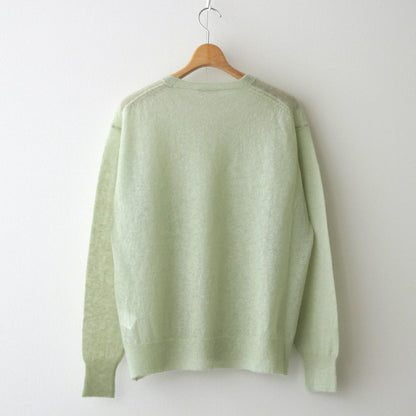 KID MOHAIR SHEER KNIT P/O #LIGHT GREEN [A24SP02FG]