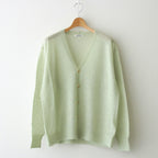 KID MOHAIR SHEER KNIT CARDIGAN #LIGHT GREEN [A24SC01FG]