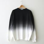 Piece Dyed High Gauge Knit Oversized Crew Neck #BLACK SHADE [GU241-80251C]