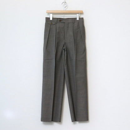 TROPICAL WOOL KID MOHAIR SLACKS #GRAY CHECK [A24SP05WM]