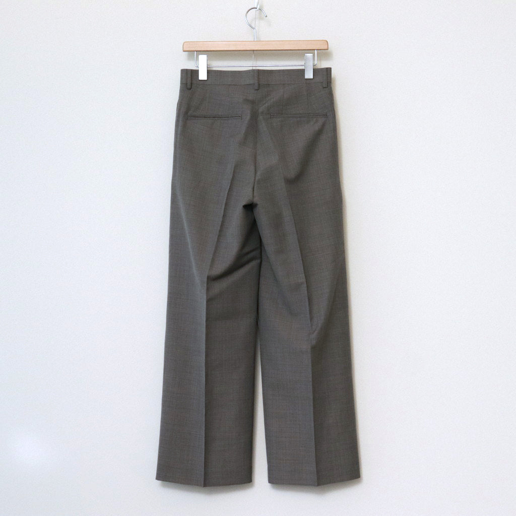 TROPICAL WOOL KID MOHAIR SLACKS #GRAY CHECK [A24SP05WM]