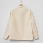 HIGH DENSITY FINX LINEN WEATHER SHIRT BLOUSON #ECRU [A24SS01LW]