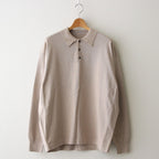 L/S Knit Polo #Beige [2401-021]