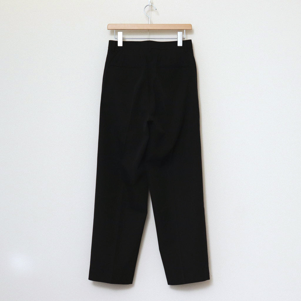 LIGHT WOOL MAX GABARDINE SLACKS #TOP BLACK [A24SP05MG]