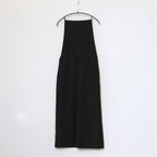 TROPICAL WOOL KID MOHAIR DRESS #BLACK [A24SD07WM]