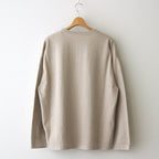 Henry Neck L/S #Beige [2401-003]