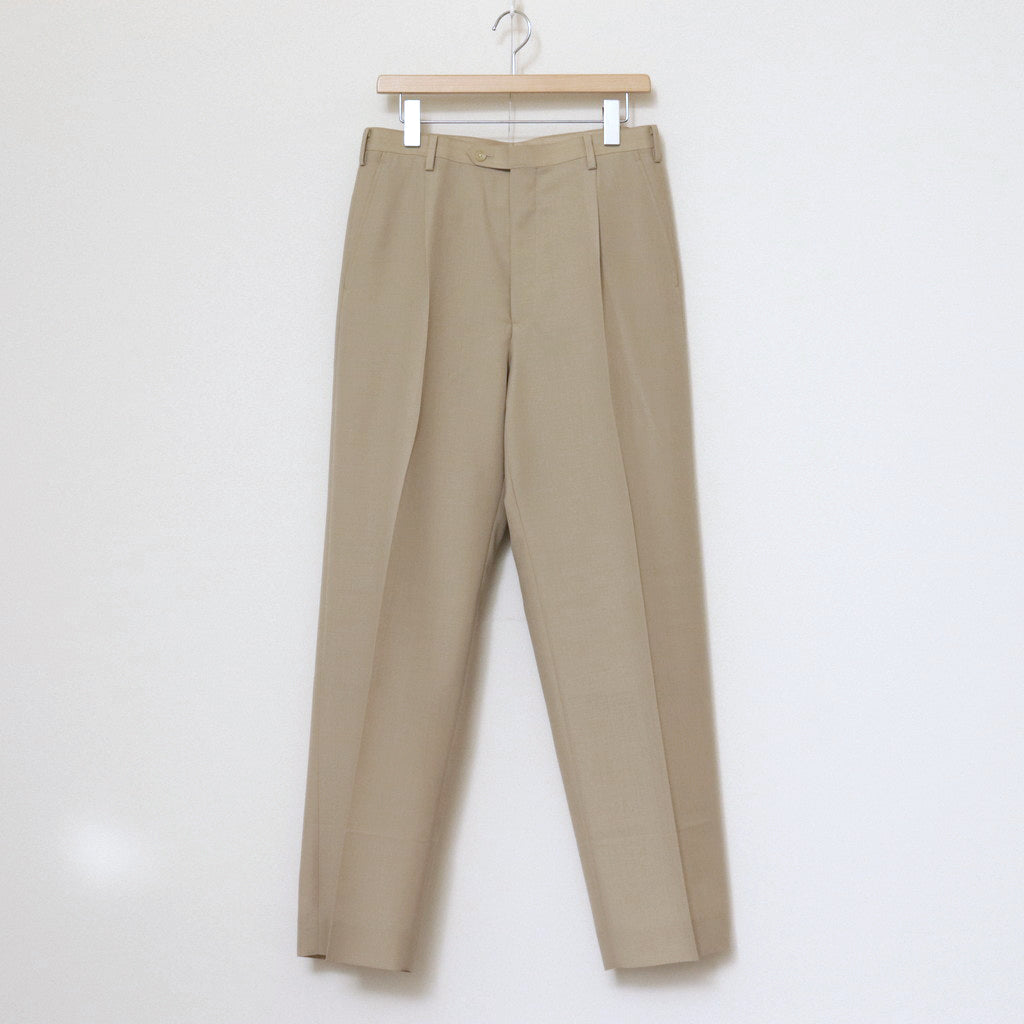 TROPICAL WOOL KID MOHAIR SLACKS #GRAY BEIGE [A24SP03WM]