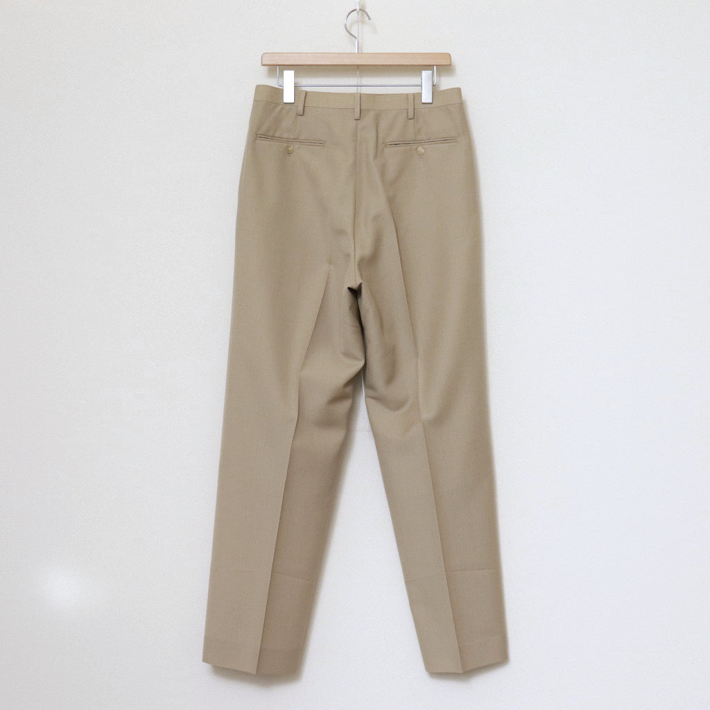 TROPICAL WOOL KID MOHAIR SLACKS #GRAY BEIGE [A24SP03WM] - ciacura