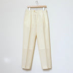 TROPICAL WOOL KID MOHAIR SLACKS #IVORY [A24SP03WM]