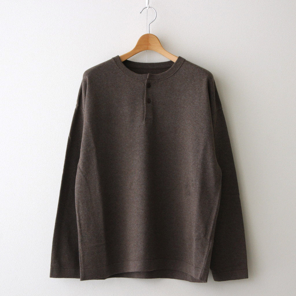 Henry Neck L/S #Brown [2401-003]