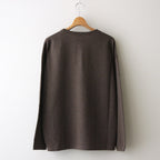 Henry Neck L/S #Brown [2401-003]