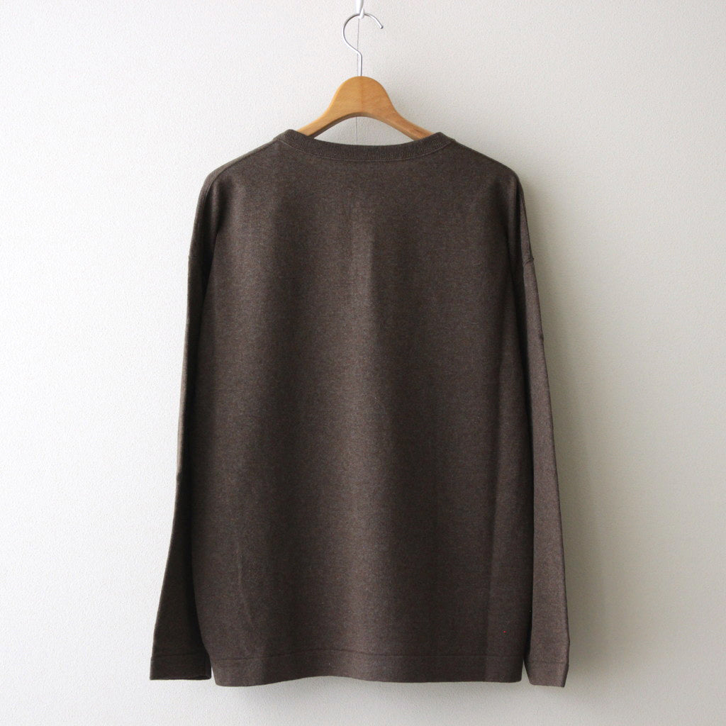 Henry Neck L/S #Brown [2401-003]