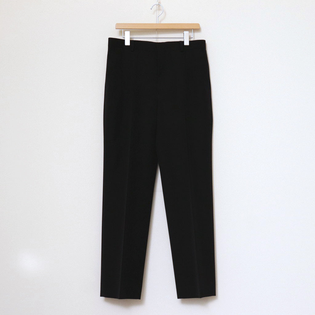 LIGHT WOOL MAX GABARDINE SLACKS #TOP BLACK [A24SP02MG]