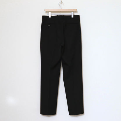 LIGHT WOOL MAX GABARDINE SLACKS #TOP BLACK [A24SP02MG]