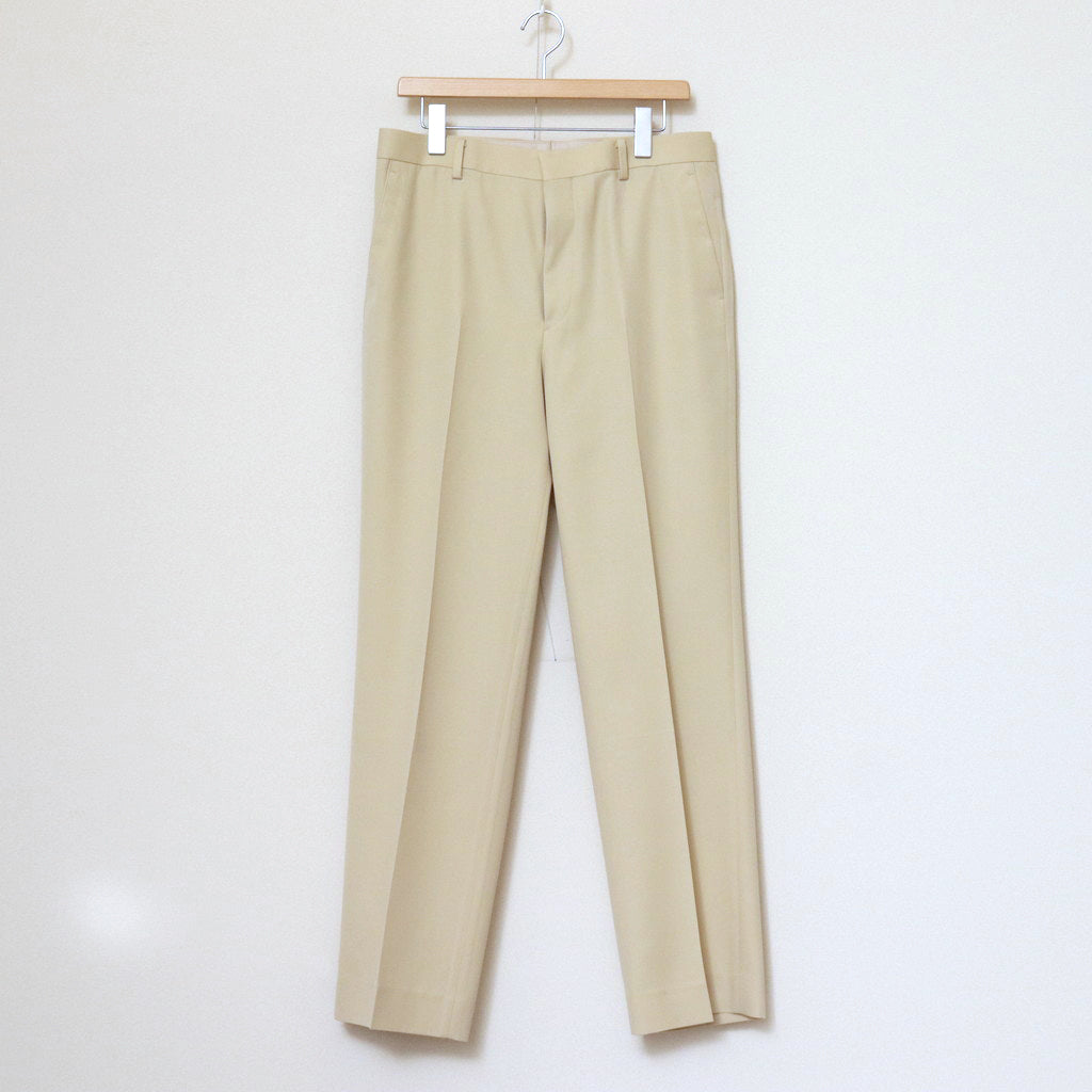 LIGHT WOOL MAX GABARDINE SLACKS #IVORY [A24SP02MG]