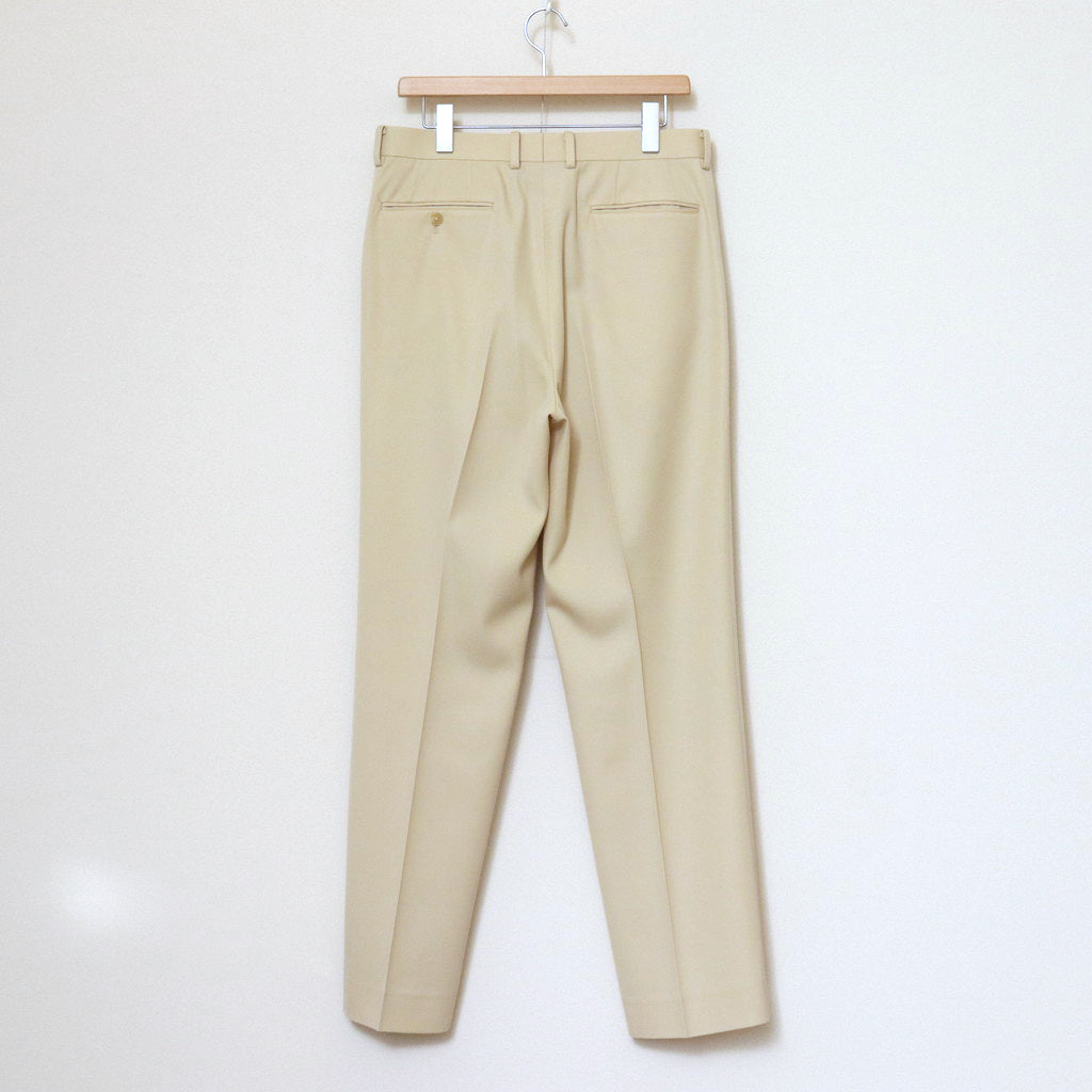 LIGHT WOOL MAX GABARDINE SLACKS #IVORY [A24SP02MG]