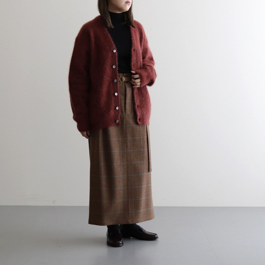 Mohair V/N Cardigan #Brick [2303-015]